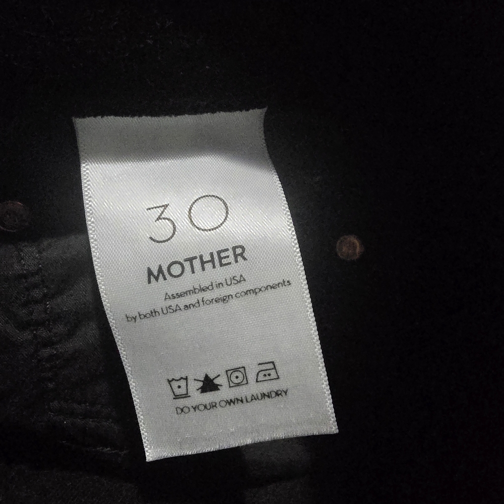 EUC Mother High Waisted Looker Ankle Soft Skills Black Size 30 - Picture 10 of 11